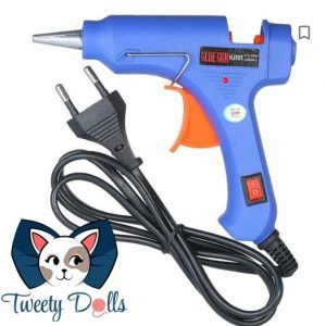 mini pistolet a colle Hobby avec interrupteur+ 1 paquet de 10 batons de colle