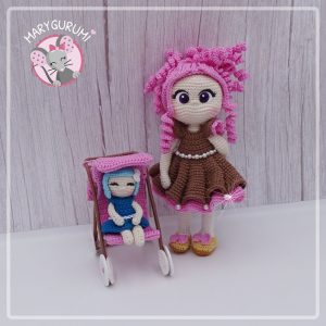 Kit complet "Rosa" (Marygurumi)