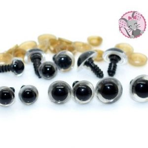 10 Yeux de sécurité transparents