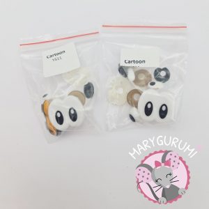 6 Yeux de sécurité Cartoon blanc